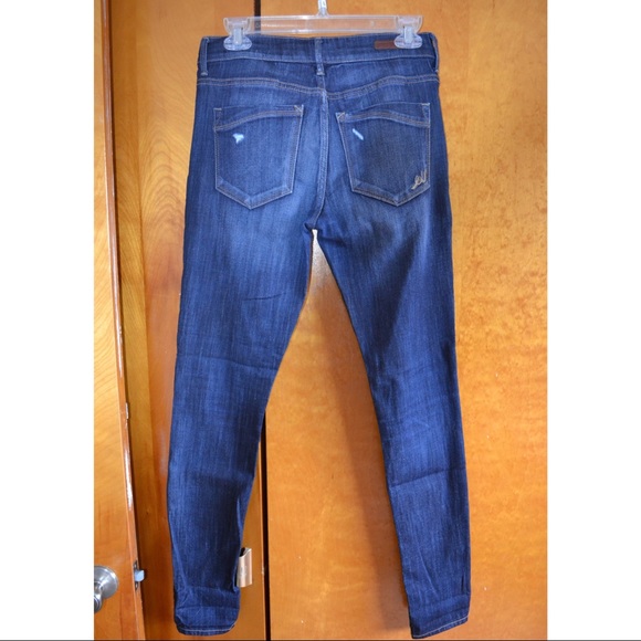 Express Mid-Rise Distressed Denim Legging - Picture 3 of 3